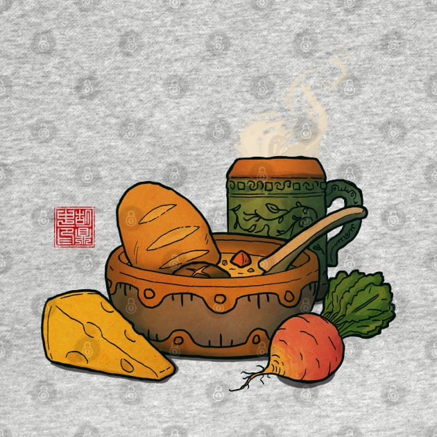 Autumn Vibes Hearty Stew by DingHuArt